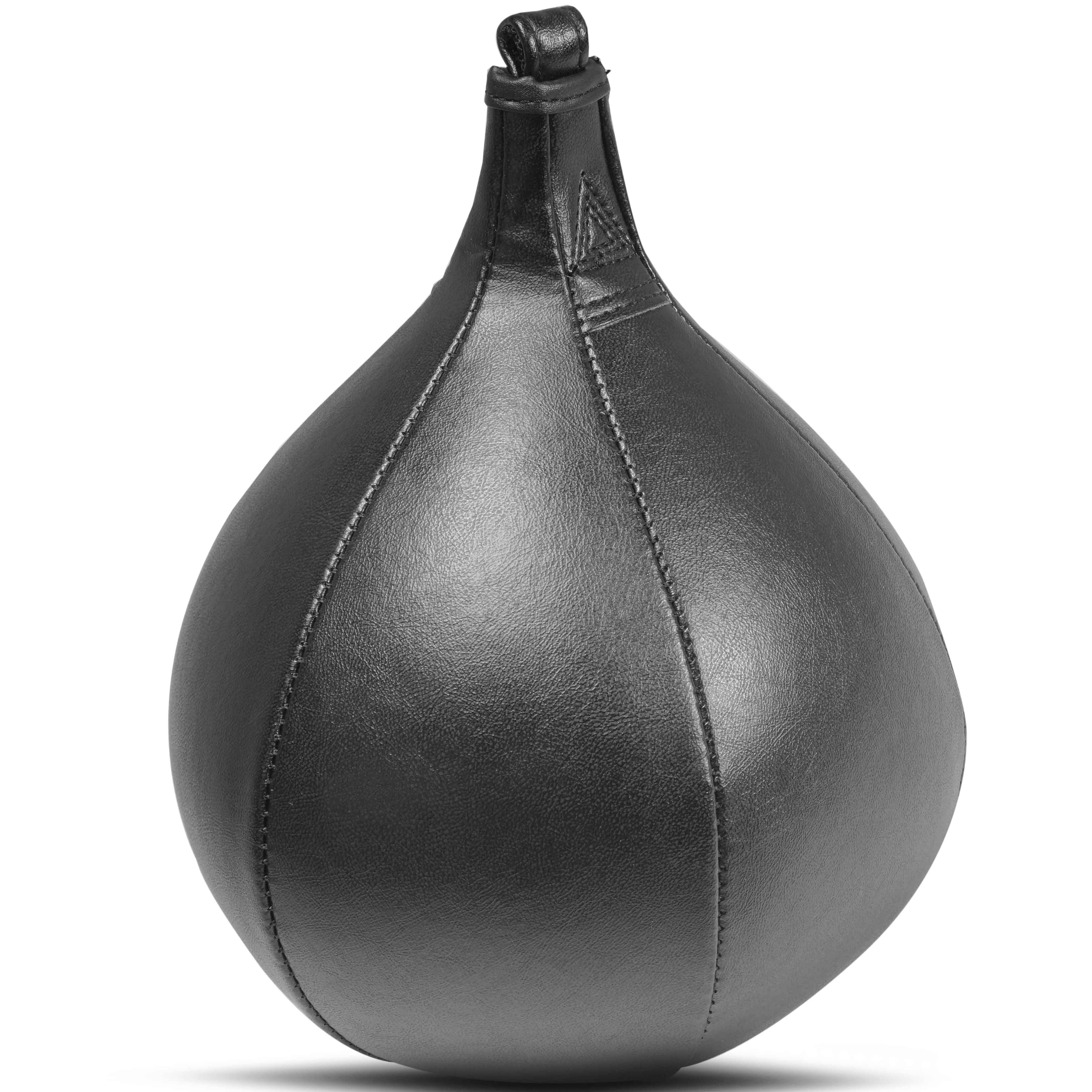 Titan Fitness Speed Bag 10.5" x 8.5" Inflatable Black Leather Reinforced Seams