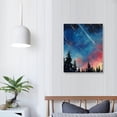 thumbnail image 3 of Shiartex Fall Decor Sky Forest Canvas Wall Art Picture 16x20in for Living Room Bedroom Home Decor 16x20in, 3 of 3