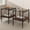 Gray+Brown, variant on Set of 2 End Tables, Nightstand with Tempered Glass Tabletop, Compact Side Table with MDF Storage Shelf and Sturdy Iron Legs, Easy Assembly for Bedroom or Living Room, Transparent Glass Finish