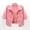 Pink, variant on Women's Cropped Denim Jacket, Slim Fit Stretch Casual Jacket with Pockets , Cropped Denim Jacket, Slim Short Trucker, Casual Jean Layer Pink Xl