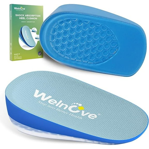 USBSO Orthopedic Heel Lift Inserts for Shoes - Shoe Lifts for Leg Length Discrepancy,Heel Pain,Heel Spur,Height Increase Insoles for Women 9-13 & Men 8-12 (2 Pairs,3/5" and 1” Height)