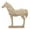 Beige Solid Horse Animals 12" x 3" x 19", variant on 12" x 19" Beige Polystone Horse Sculpture, by DecMode