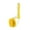Yellow, variant on Soft Silicone Multifunctional Slicker Brush for Dogs, Gentle Dog Brush for Shedding, Curved Handle Dog Grooming Brush, Four Color Options Pet Fur Cleaning Dog Brush-Hot Pink