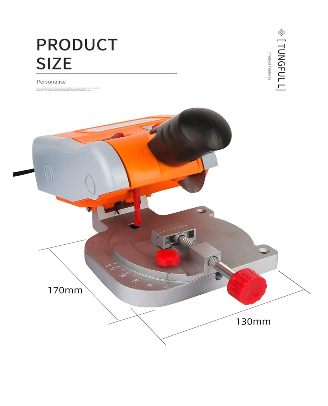 Mini Table Saw Machine Woodworking Electric Bench Saw Handmade DIY Cutting Machine 45 Degree Cut-off Saw For cutting Metal Wood ,Good helper