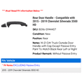 thumbnail image 2 of Rear Door Handle - Compatible with 2015 - 2019 Chevy Silverado 3500 HD 2016 2017 2018, 2 of 2