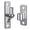 2 silver, variant on Heavy Duty 304 Steel Gate Hinges for Farm and Wooden Fence, Supports 600lb, 1.4x3.9in, 1 Set