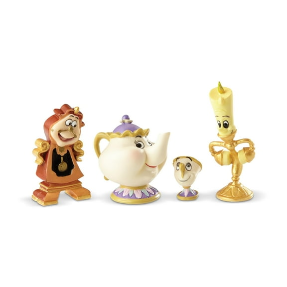 Enesco Disney Showcase Beauty and The Beast Figurine Set 2.5" H