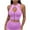 Pink, variant on Womens Workout Seamless Ribbed Hollow Out Yoga Sports Bra Keyhole Zip Crop Top Bra Gym Clothes Pink L