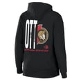 thumbnail image 3 of Women's WEAR by Erin Andrews Black Ottawa Senators Sponge Fleece Full-Zip Hoodie, 3 of 3