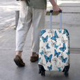 thumbnail image 2 of Blue White Butterfly Pattern Luggage Cover Fashion Suitcase Cover Baggage Covers Fit 25-28 Inch Luggage (Go Travel), 2 of 2