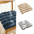 thumbnail image 2 of Breathable Plushes Rabbit Chair Cushions NonSlip Thickened Warm Square Seats Pad, 2 of 20