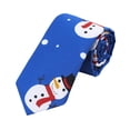 thumbnail image 4 of Cravates de Noël Imprimées pour Hommes en Polyester Fil Festif Mariage Marié, 4 of 6