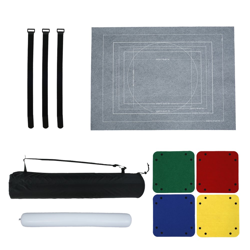 Willkey Puzzle Roll up mat Jigsaw Storage Felt Mat, Jigroll Up to 3000 Pieces WITH TOOLS