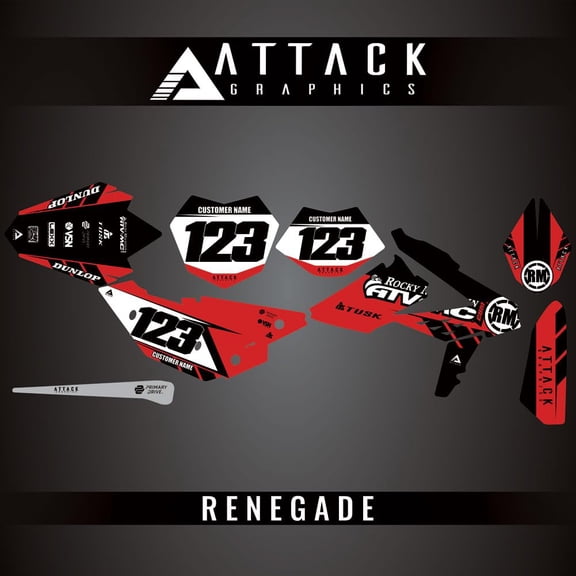 Attack Graphics Custom Renegade Complete Bike Graphics Kit for Beta 390 RR 2015