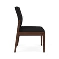 thumbnail image 3 of Pemberly Row Waiting Reception Armless Guest Chair Wood Frame in Black, 3 of 5