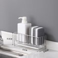 thumbnail image 3 of CSChome Kitchen Sponge Shelf Kitchen Shelf Set Hollow Out Waterproof Keep Dry 304 Stainless Steel Sink Countertop Wire Ball Dish Rag Drain Rack, 3 of 7