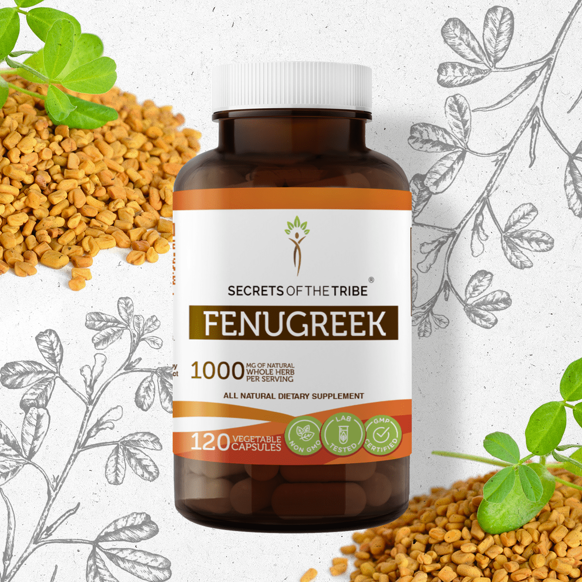 Secrets of the Tribe Fenugreek 120 Capsules, May Possess Antidiabetic