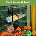 thumbnail image 4 of Window Bird Feeders For Outside,Weather Proof Birdfeeder,Transparent Bird House With Strong Suction Cups,Bird Feeder For Window Perch,Best Birdhouse Cat Gift, 4 of 8