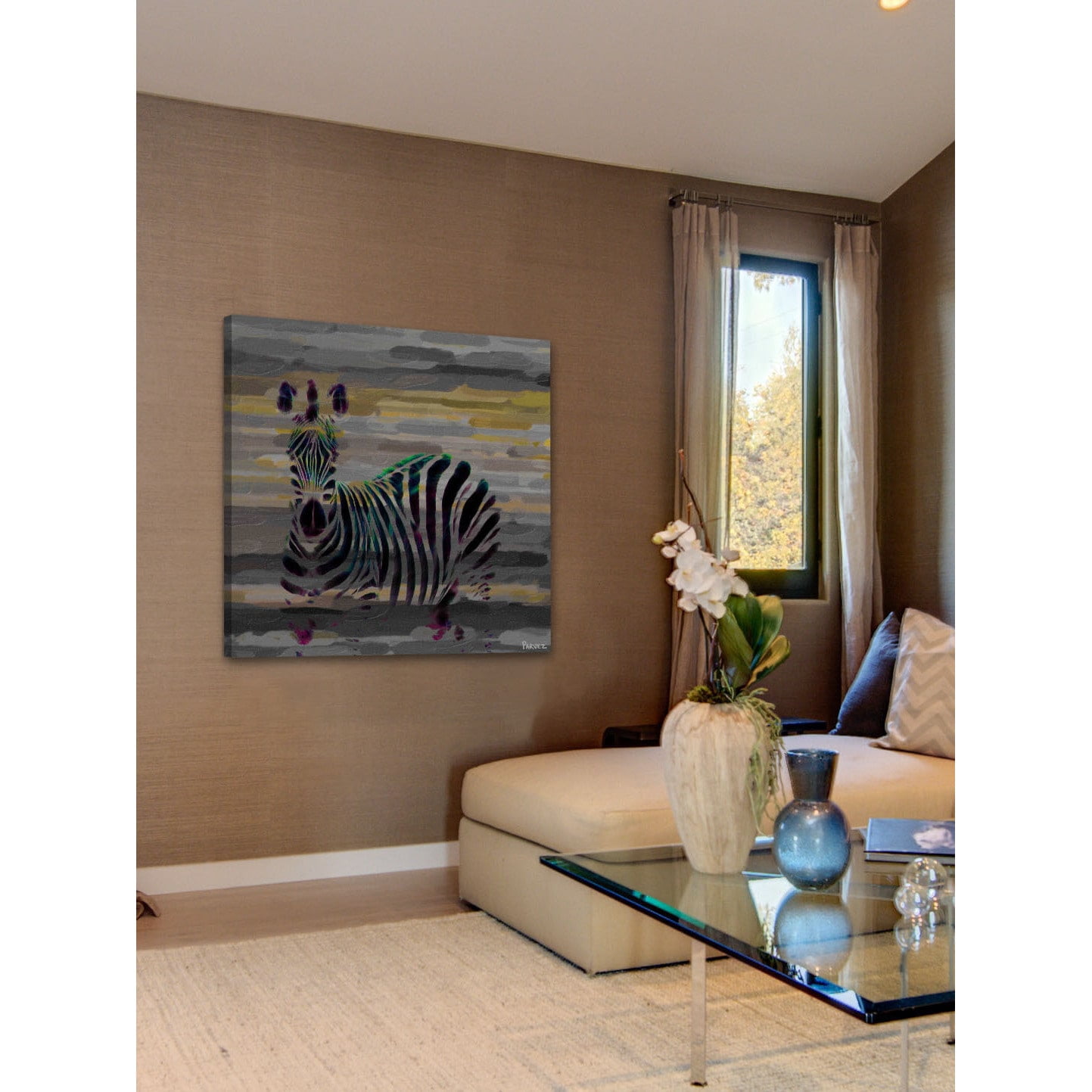 Parvez Taj Stripes Art Print on Premium Canvas