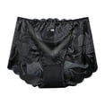 thumbnail image 1 of Gibobby Ropa Interior Elástica para Mujer Bragas mujer encaje sexy Calzoncillos cintura alta calados Pantalones cortos algodón gordo（Negro， M), 1 of 5
