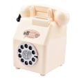 thumbnail image 2 of Figura de alcancía con forma de teléfono, decoración de mesa, recuerdo decorativo, regalo, dinero Blanco, 2 of 9