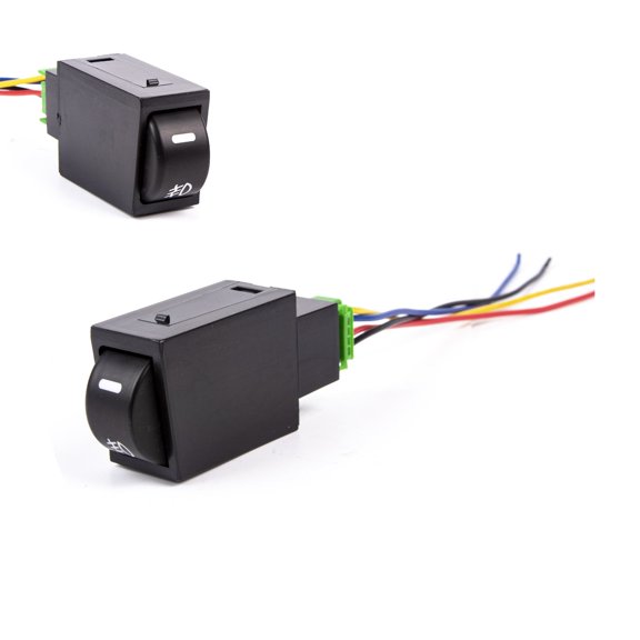 Xotic Tech Factory Style 4-Pole 12V Push Button Switch w/LED Indicator Lights for Fog Lights, DRL, LED Light Bar Compatible with Scion FR-S 2013-2016 or Toyota GT86 2017-2021 or Subaru BRZ 2017-2021