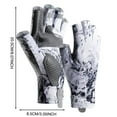 thumbnail image 3 of Gloves Clearance! JWDX Gloves, Sun Gloves Upf 50+ Fishing Gloves Fingerless Sun Fishing Gloves Men/Women for Kayaking Hiking Paddling Driving, 3 of 7
