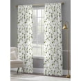 thumbnail image 4 of Sage Green Botanical Sheer Curtains 84 Inch Length 2 Panels Set, Retro Blossom Floral Wildflower Voile Window Treatment Rod Pocket Curtains Sheers Drapes for Bedroom/Living Room/Kitchen 52"x84"x2, 4 of 7