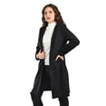 thumbnail image 2 of Abrigo largo de cuello Mao Roman Fashion /Juvenil, 3011 (Negro) negro M, 2 of 5