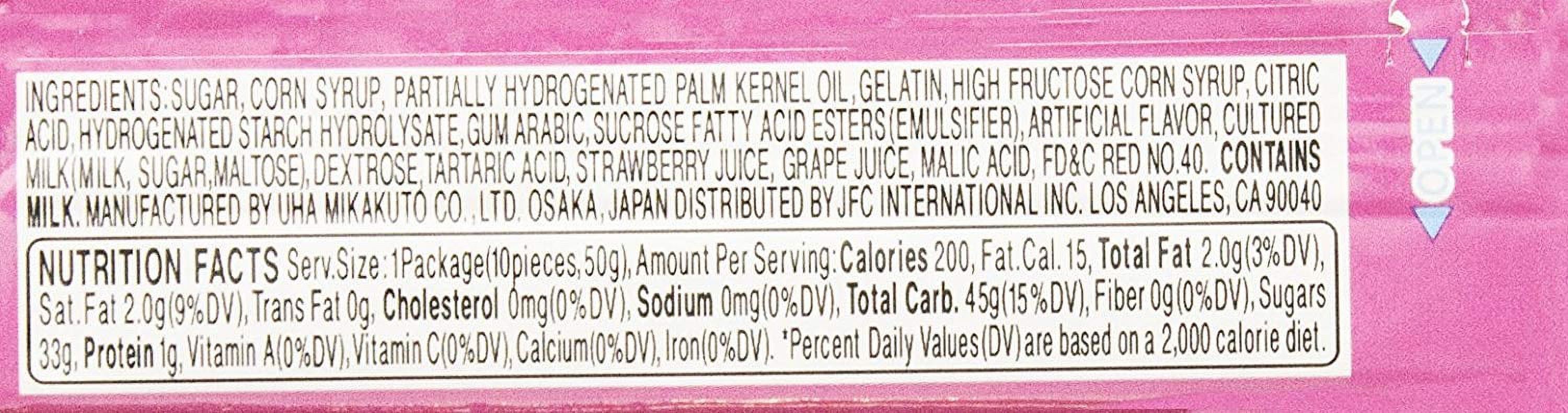 UHA MIKAKUTO CANDY PUCHAO STRAWBERRY Pack Of 10