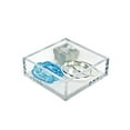 thumbnail image 6 of Azar Displays 556204 5.875" x 5.875" Deluxe Clear Acrylic Square Tray Organizer for Desk or Counter, 4 Pack, 6 of 6