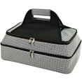 thumbnail image 1 of Two Layer, Hot and Cold Thermal Food Casserole Carrier - Houndstooth, 1 of 1