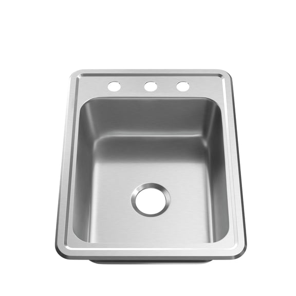 Proflo Pfsr172273a Bealeton 17" Drop In Single Basin Stainless Steel Kitchen Sink -
