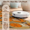 thumbnail image 6 of Design&I 5'x7' Ultra Soft Area Rug, Repeating Hoop Net Motif Bold Stripe Border Center Basketball Flowing Dynamic None Fluffy Washable Non Shedding for Bedroom Living Room Home Office, 6 of 7