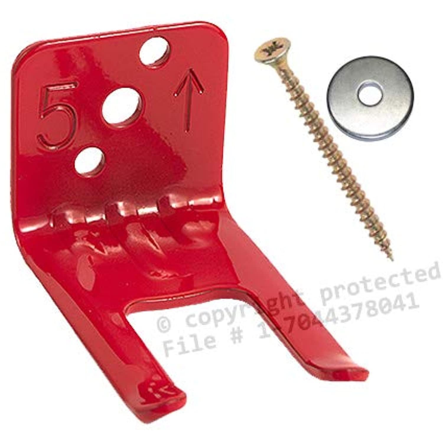 1 Fire Extinguisher Bracket, Amerex Fork Style, Wall Hook, Mount