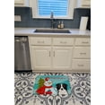 thumbnail image 3 of Carolines Treasures BB1861RUG Snowman with Border Collie Machine Washable Memory Foam Mat, 3 of 4