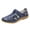 Dark Blue, variant on NOKIO Women's H𝗈𝗈k and L𝗈𝗈p Sandals Hollow Out F𝗅a𝗍s Slippers Breathable Closea Toe Shoes Comfortable Soft Sole L𝗈afers Summer B𝗈h𝗈 Beac𝗁 Slides