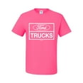 thumbnail image 2 of Wild Bobby, Ford Trucks White Sign, Cars and Trucks, Men Graphic Tee, Neon Pink, Large, 2 of 4