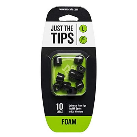 Mackie MP Series Large Foam Black Tips Kit MP Series Large Foam Black Tips Kit