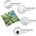 thumbnail image 4 of Acheng Green Tropical Leaf Pillow Cover Monstera Palm Leaves Couch Pillow Cases Botanical Plant Summer Throw Pillows Set of 2 Home Decor for Living Room Bedroom Bed Cushion Outdoor White, 4 of 6