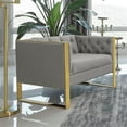thumbnail image 2 of Coaster Eastbrook Modern Velvet Upholstered Tufted Back Chair Gray, 2 of 13