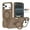 Coffee, variant on Allytechgroup for iPhone 17 Case with Rotating Ring Holder Metal Kickstand, Lightweight Shockproof Soft TPU Back Case Magnetic Military Grade Drop Protective Invisible Stand Shell, Coffee
