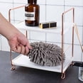 thumbnail image 4 of Plastic Storage Rack Adjustable Kitchen Shelf 4 3 2 Bathroom Storage Organizer Shelf 2 Layers Square Rack, 4 of 8
