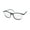 grey crystal / white / orange, variant on ZEN 200317 AYALA EYEGLASS FRAME/GLASSES BOLD CONTEMPORARY DESIGN FOR WOMEN SLEEK