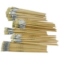 thumbnail image 3 of School Smart White Bristle Paint Brushes, Clear Hardwood Handles, Set of 72, 3 of 10