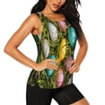 thumbnail image 2 of Fotbe colorful Easter eggs Blusas Sin Mangas para Mujer – Estilo Casual, Corte Suelto, Slim-Fit, Cuello Redondo Deportivo, Tops de Verano para Gimnasio y Yoga-XX-Large, 2 of 7