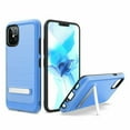 thumbnail image 1 of Kaleidio Case For iPhone 13 Pro Max (6.7") [Metallic Armor] Brushed Metallic [Shockproof] Kickstand Carbon Accent Cover [Blue/Black], 1 of 2