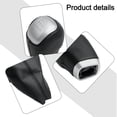 thumbnail image 4 of LLDI 6 Speed Gear Shift Knob Lever Boot Cover Gaiter For Range For Rover Evoque 11-18 LR024719 LR024721 Replacement Interior Parts Perforated, 4 of 9