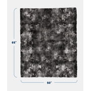 Everlasting Comfort Luxury Polyester Throw Blanket - Soft, 65”x50” (Black)
