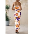 thumbnail image 2 of Vestido largo Prettygarden para mujer 2025 con estampado floral acanalado, 2 of 7